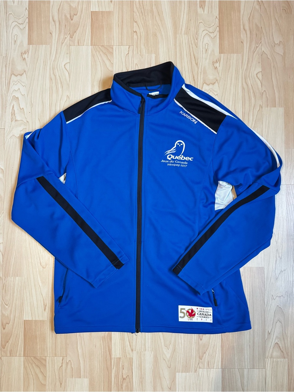 Quebec Blue Lightweight Athletic Track Jacket - Canada Games 2017